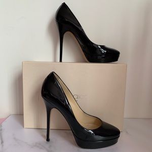 Jimmy Choo cosmic black patent pumps EU39